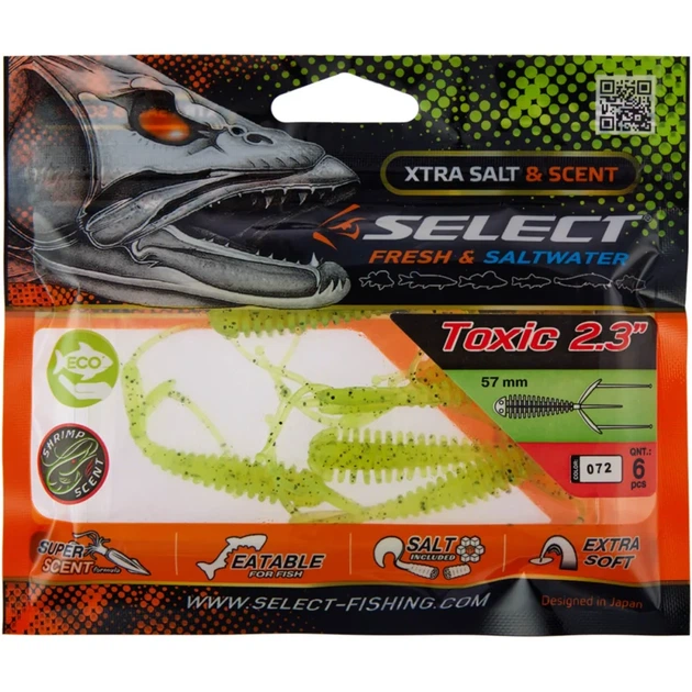 Силикон Select Toxic 2.3" #072 (6 шт/уп) - Фото 2 Силикон Select Toxic 2.3" #072 (6 шт/уп) - изображение 2