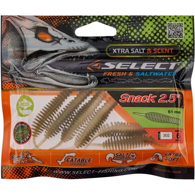 Силікон Select Snack 2.5" #302 (6 шт/уп) - зображення 2