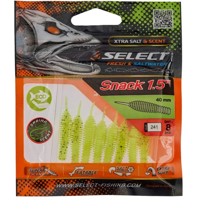 Силикон Select Snack 1.5" #241 (8 шт/уп) - Фото 2 Силикон Select Snack 1.5" #241 (8 шт/уп) - изображение 2