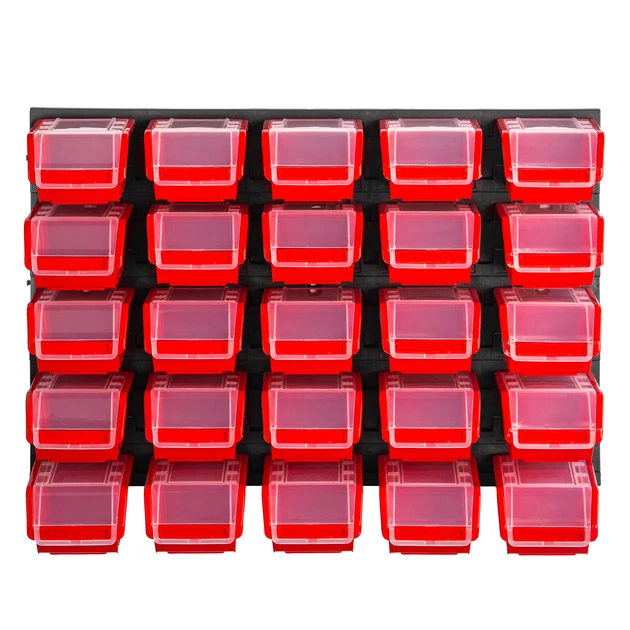 Tablica warsztatowa Kadax Lokke K7701 58 x 39 cm 25 elementów Czerwona (5903699468531) - obraz 2