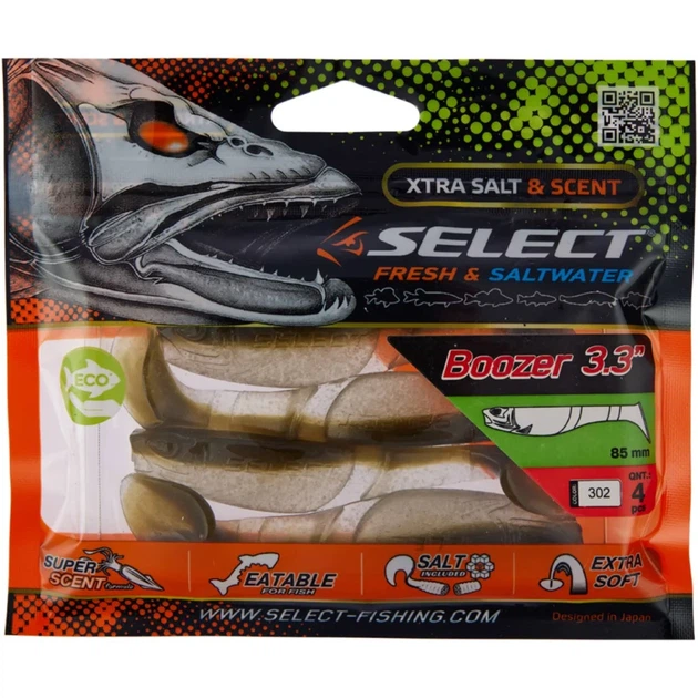 Силикон Select Boozer 3.3" #302 (4 шт/уп) - Фото 2 Силикон Select Boozer 3.3" #302 (4 шт/уп) - изображение 2