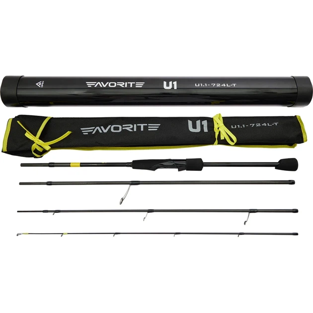 Спиннинг Favorite U1 724L-T 2.18m 3-12g Fast (4 част.) - изображение 3