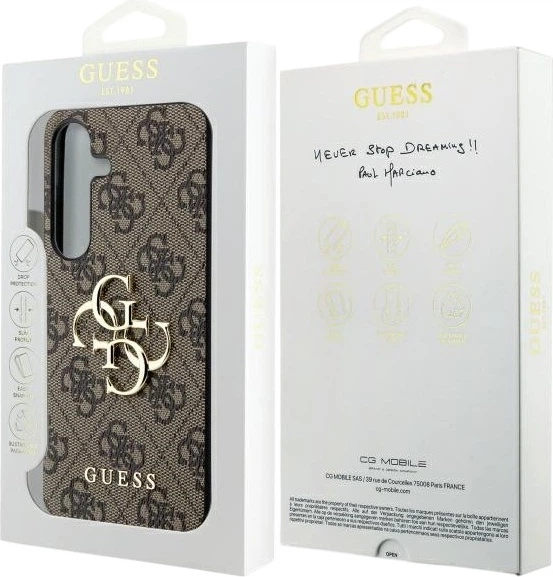 Панель Guess 4G Big Metal Logo для Samsung Galaxy S24 Brown (GUHCS24S4GMGBR) - зображення 8