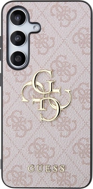 Панель Guess 4G Big Metal Logo для Samsung Galaxy S24 Pink (GUHCS24S4GMGPI) - зображення 2