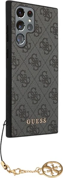 Etui plecki Guess 4G Charms Collection do Samsung Galaxy S24 Ultra Black (GUHCS24LGF4GGR) - obraz 4