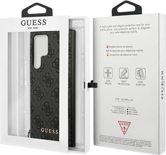 Etui plecki Guess 4G Charms Collection do Samsung Galaxy S24 Ultra Black (GUHCS24LGF4GGR) - obraz 8