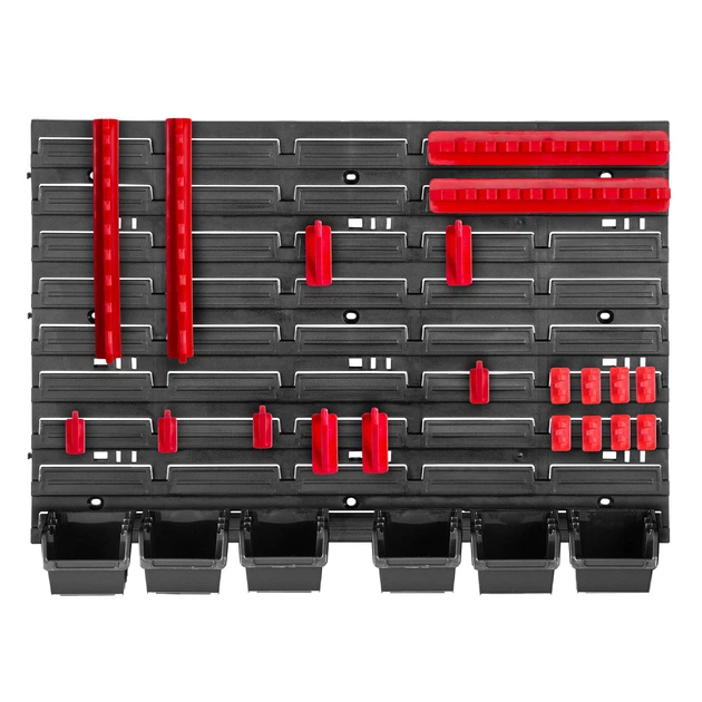 Tablica warsztatowa Kadax Lokke K7706 58 x 39 cm 26 elementów Czarna (5903699468586) - obraz 2