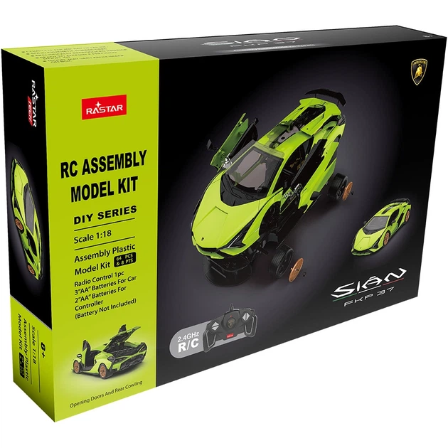 Машинка-конструктор Rastar Lamborghini Sian 1:18. Зеленый - Фото 9 Машинка-конструктор Rastar Lamborghini Sian 1:18. Зеленый - изображение 9
