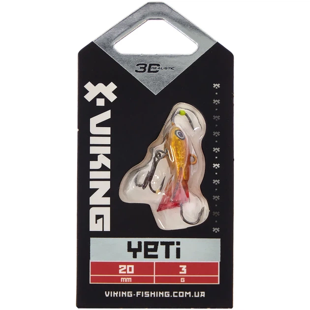 Балансир Viking Fishing Yeti Ice Jig 20mm 3.0g #8 Candle Flame - изображение 2