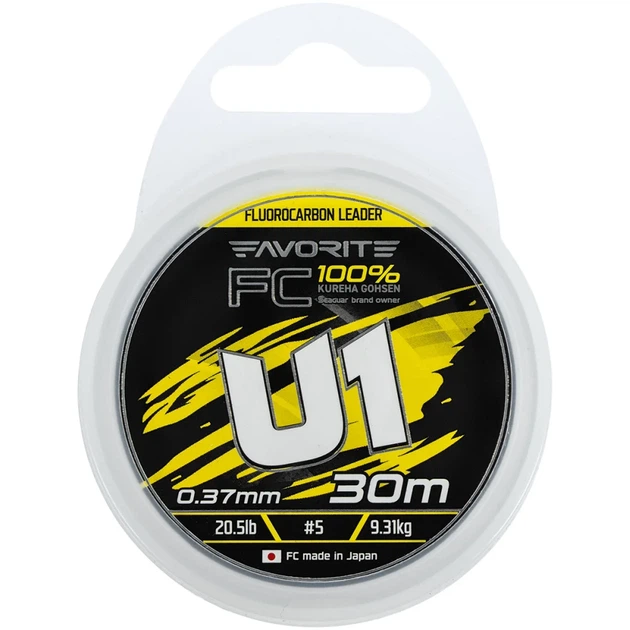 Флюорокарбон Favorite U1 FC 30m #5.0/0.37mm 20.5lb/9.31kg - изображение 2