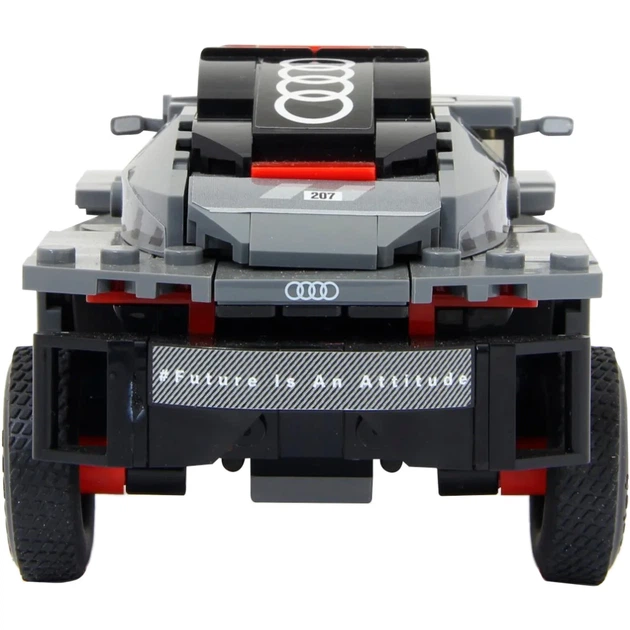 Машинка-конструктор Rastar Bricks Audi RS Q e-tron 1:30 Сірий - Фото 5 Машинка-конструктор Rastar Bricks Audi RS Q e-tron 1:30 Сірий - зображення 5