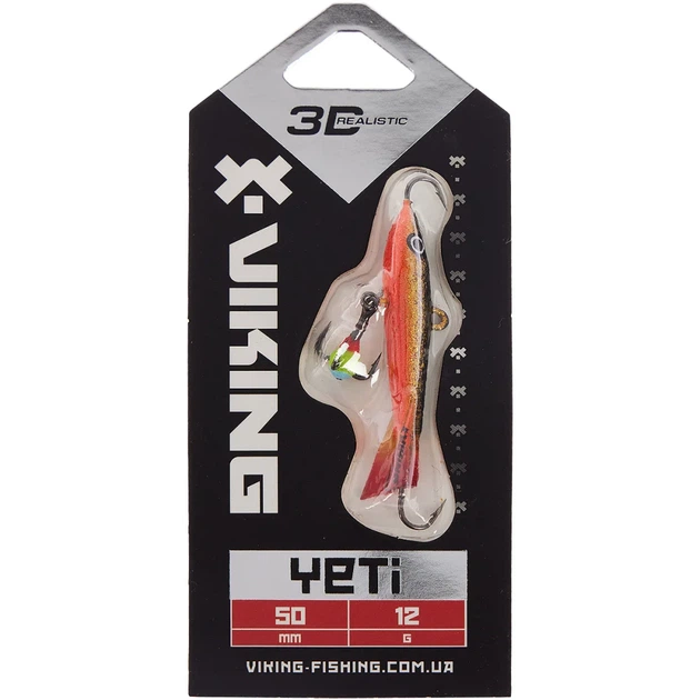 Балансир Viking Fishing Yeti Ice Jig 50mm 12.0g #10 Golden Dark - зображення 2