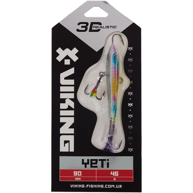 Балансир Viking Fishing Yeti Ice Jig 90mm 46.0g #16 European Values - зображення 2