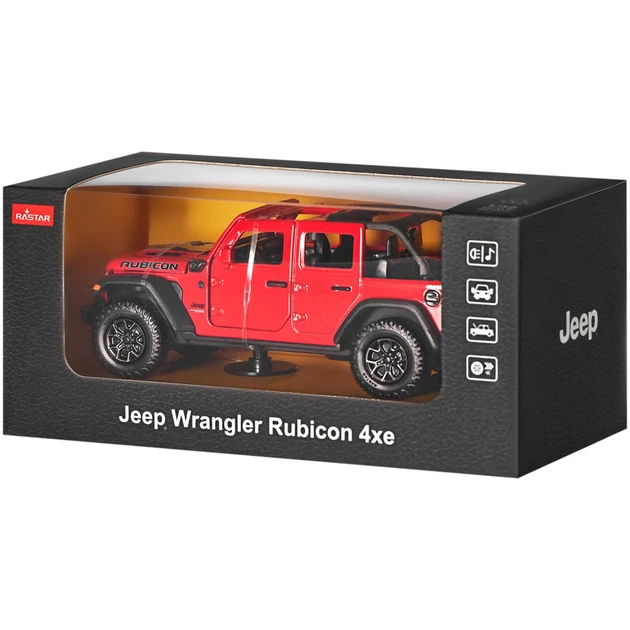 Машинка Rastar JEEP Wrangler Rubicon 1:43 Красный - изображение 2
