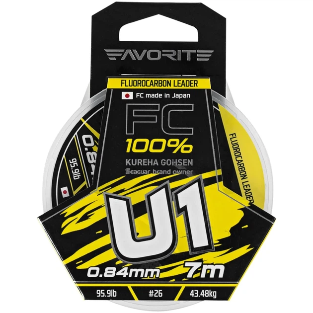 Флюорокарбон Favorite U1 FC 7m #26/0.84mm 95.9lb/43.48kg - изображение 2