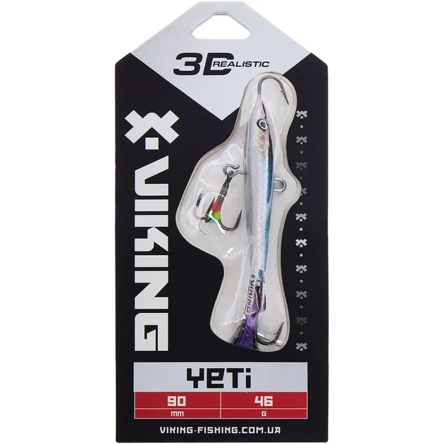 Балансир Viking Fishing Yeti Ice Jig 90mm 46.0g #11 Anchovy - зображення 2
