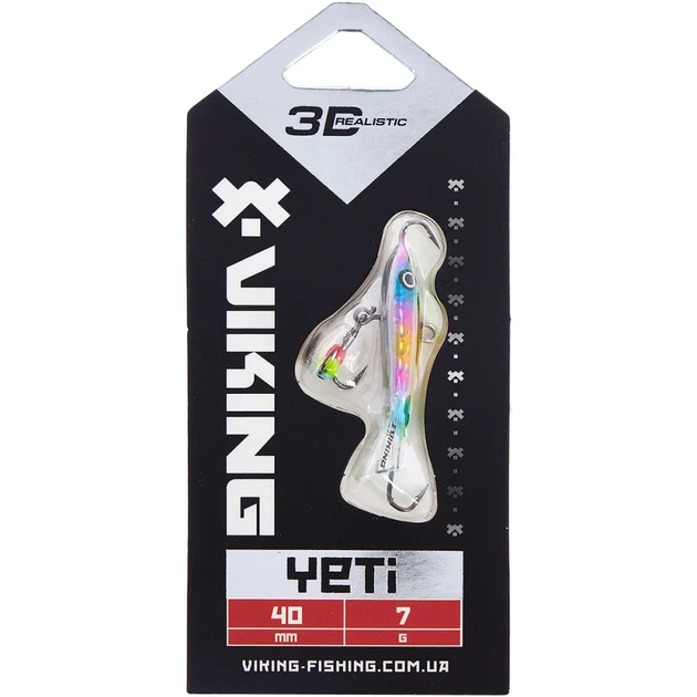 Балансир Viking Fishing Yeti Ice Jig 40mm 7.0g #16 European Values - изображение 2