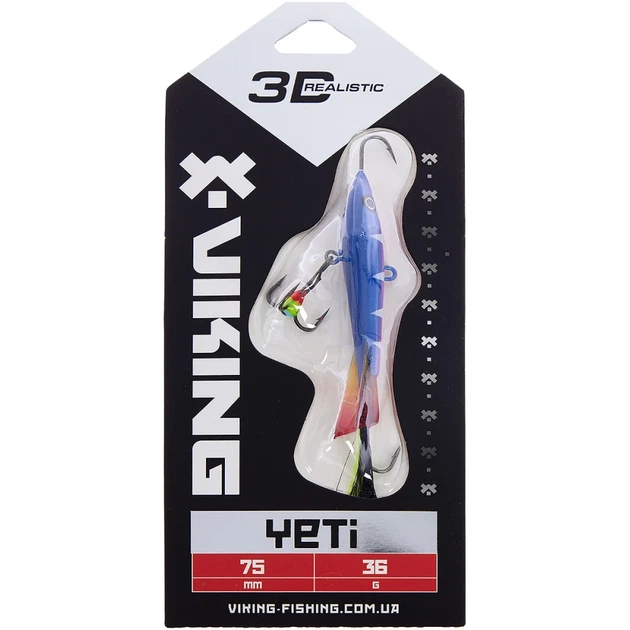 Балансир Viking Fishing Yeti Ice Jig 75mm 36.0g #9 Strange Perch - изображение 2