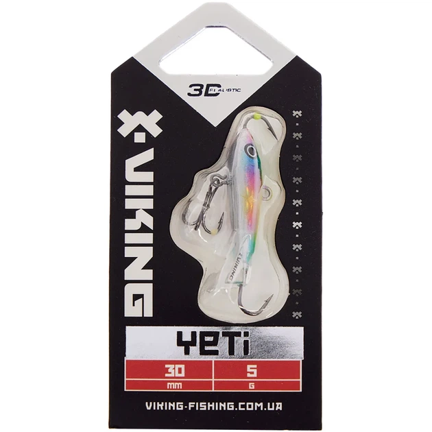 Балансир Viking Fishing Yeti Ice Jig 30mm 5.0g #16 European Values - изображение 2