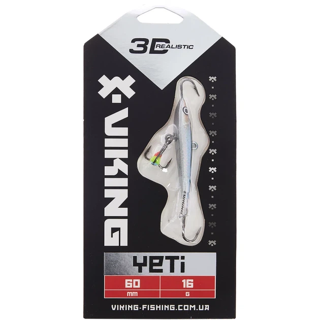 Балансир Viking Fishing Yeti Ice Jig 60mm 16.0g #11 Anchovy - зображення 2