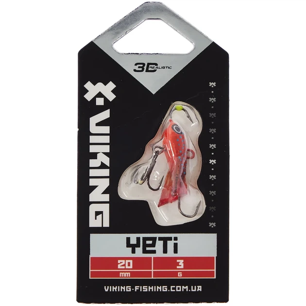 Балансир Viking Fishing Yeti Ice Jig 20mm 3.0g #7 Coral Trout - изображение 2
