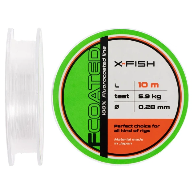 Флюорокарбон X-Fish FCoated 10m 0.28mm 5.9kg - Фото 1 Флюорокарбон X-Fish FCoated 10m 0.28mm 5.9kg - изображение 1