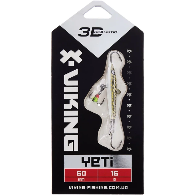 Балансир Viking Fishing Yeti Ice Jig 60mm 16.0g #13 Just Pike - изображение 2