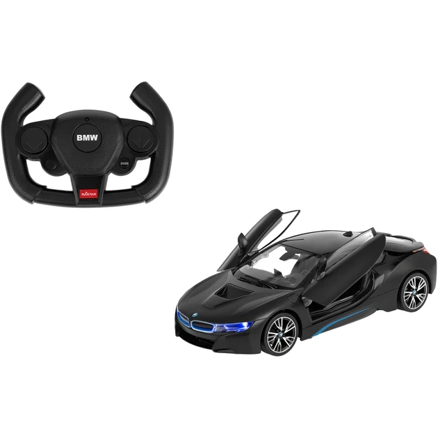 Машинка Rastar BMW i8 1:14 Черный - Фото 1 Машинка Rastar BMW i8 1:14 Черный - изображение 1