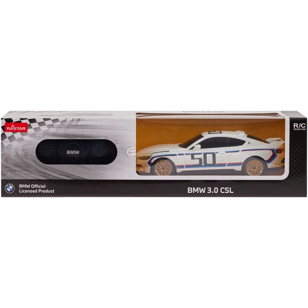 Машинка Rastar BMW 3.0 CSL 1:24 Белый - Фото 8 Машинка Rastar BMW 3.0 CSL 1:24 Белый - изображение 8