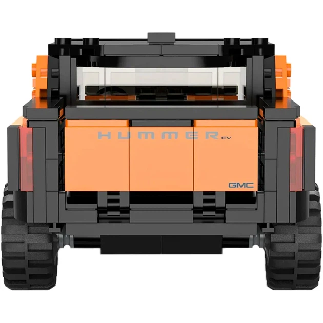 Машинка-конструктор Rastar Bricks Hummer EV 1:30 Оранжевый - изображение 4