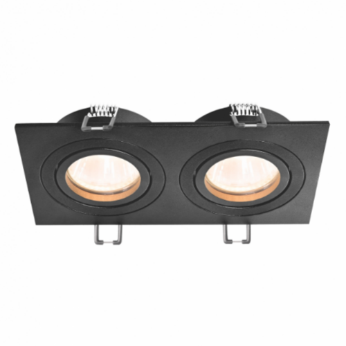 LED Світильник врізний під лампу 2*GU10 чорний VL-SPF23S-B Videx - изображение 2
