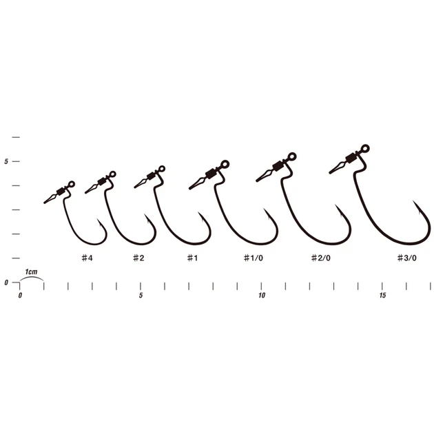 Крючок Decoy Worm117 HD Hook Offset #1/0 (5 шт/уп) - изображение 2