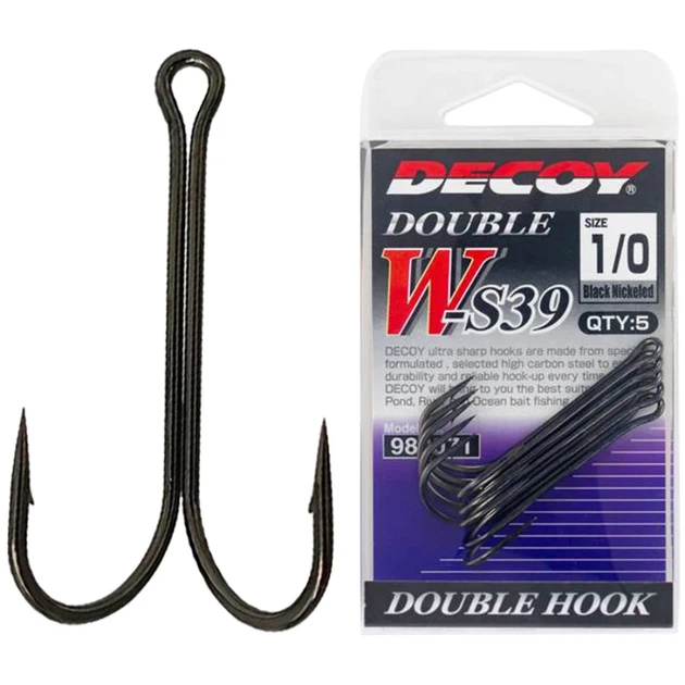 Двойник Decoy W-S39 #2/0 (4 шт/уп) - Фото 1 Двойник Decoy W-S39 #2/0 (4 шт/уп) - изображение 1