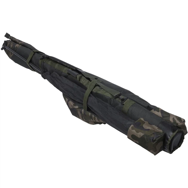 Чехол для удилищ Prologic Avenger Padded Multi Sleeve 3 rod 13’ Green camouflage - изображение 3
