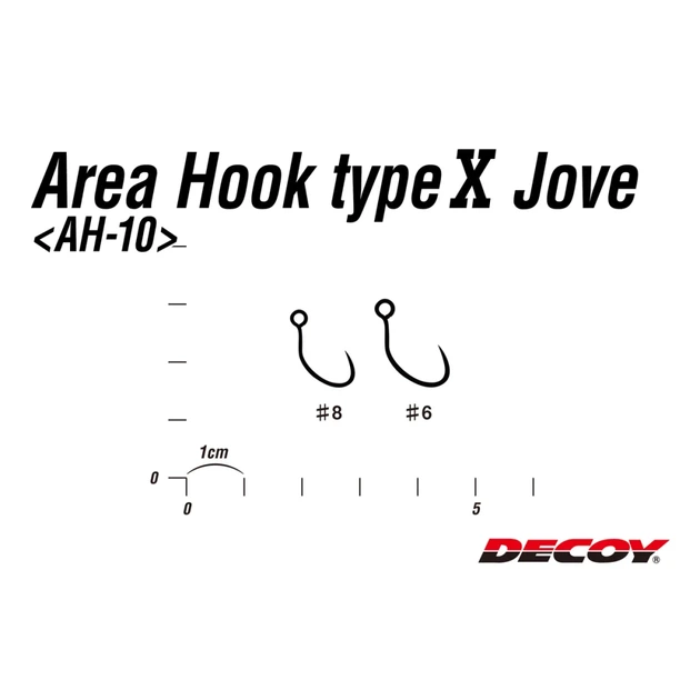 Крючок Decoy AH-10 Area Hook Type X Jove 06, 10 шт/уп - изображение 2