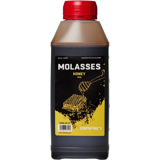 Меляса Brain Molasses Honey (мед) 500ml - Фото 1 Меляса Brain Molasses Honey (мед) 500ml - зображення 1