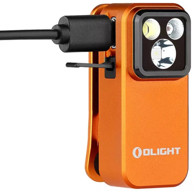 Ліхтар Olight Oclip Pro Orange - зображення 4
