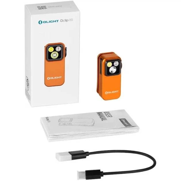 Ліхтар Olight Oclip Pro Orange - зображення 7