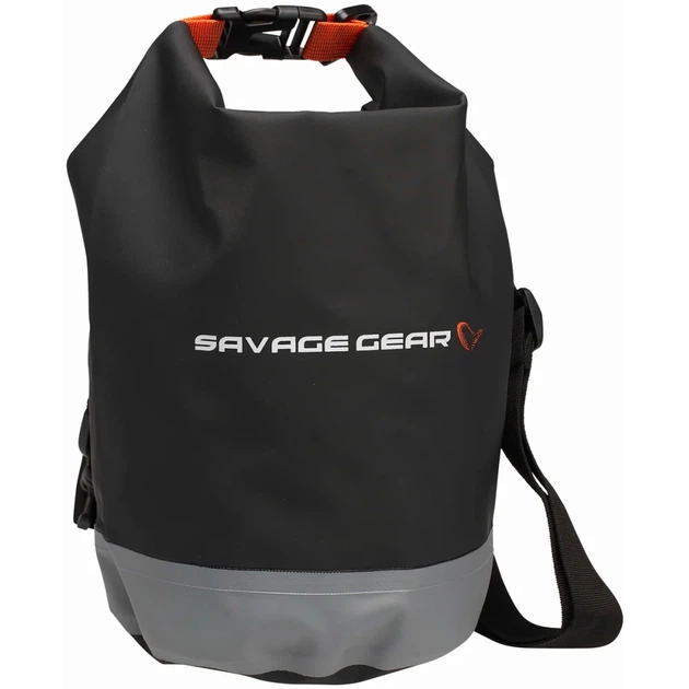 Гермосумка Savage Gear Waterproof Rollup Bag 5 Black/grey - Фото 1 Гермосумка Savage Gear Waterproof Rollup Bag 5 Black/grey - изображение 1