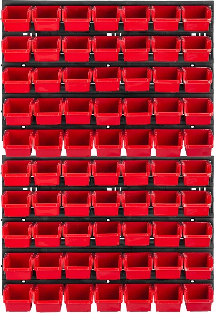 Tablica warsztatowa Kadax Lokke K7717 58 x 78 cm 70 elementów Czerwona (5903699468692) - obraz 2