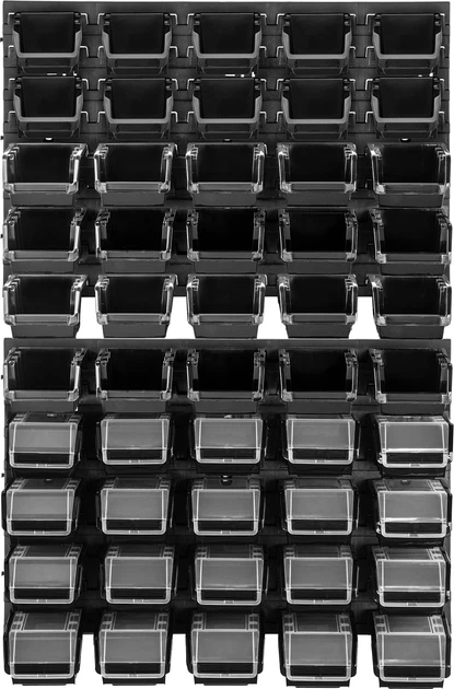 Tablica warsztatowa Kadax Lokke K7721 58 x 78 cm 50 elementów Czarna (5903699468739) - obraz 2