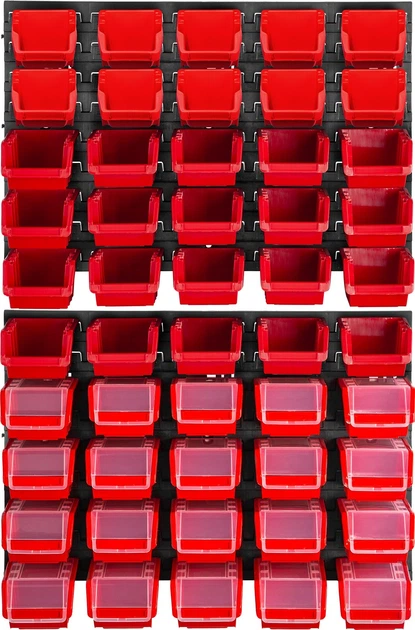 Tablica warsztatowa Kadax Lokke K7722 58 x 78 cm 50 elementów Czerwona (5903699468746) - obraz 2