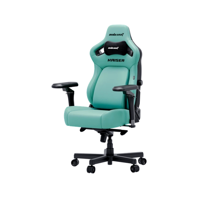 Крісло геймерське ігрове Anda Seat Kaiser 4 V2 Size XL Green PVC - зображення 3
