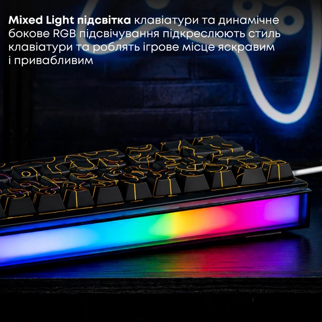 Дротова механічна клавіатура Ajazz NK68 Red switches Side Contour Black (NK68-R-S-B) - Фото 9 Дротова механічна клавіатура Ajazz NK68 Red switches Side Contour Black (NK68-R-S-B) - изображение 9