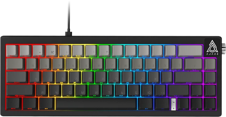 Дротова механічна клавіатура Ajazz AK650 Day Dream switches Gradient Black Grey (AK650-DD-BG) - изображение 2