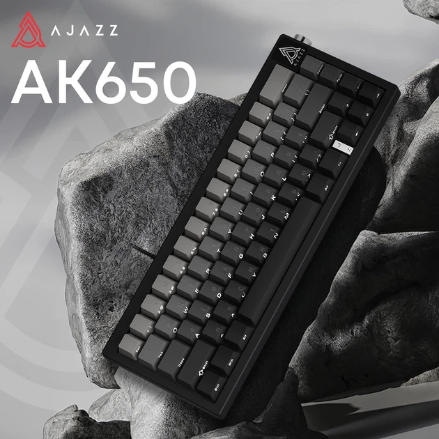 Дротова механічна клавіатура Ajazz AK650 Day Dream switches Gradient Black Grey (AK650-DD-BG) - изображение 6