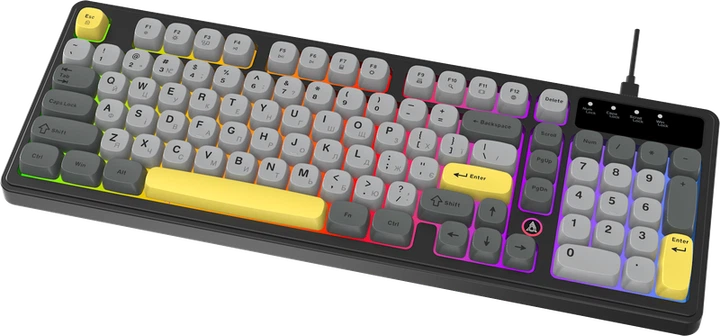 Дротова клавіатура Ajazz AF98 Black Gray Yellow (AF98-BGY) - изображение 3