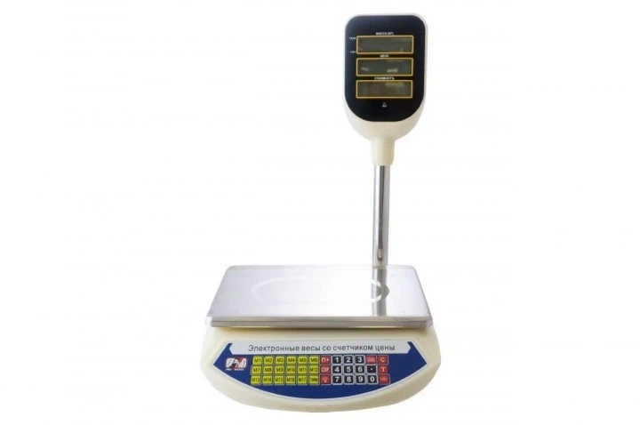 Торговые электронные весы PROMOTEC PM-5052 со стойкой, до 50 кг (270) - Фото 1 Торговые электронные весы PROMOTEC PM-5052 со стойкой, до 50 кг (270) - изображение 1