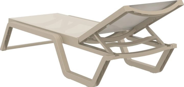 Шезлонг Siesta Rio, 187 х 69 х 33 см -бежевий - зображення 3
