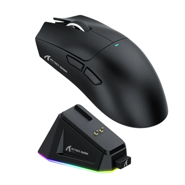 Миша бездротова Attack Shark X11 RGB Black - Фото 1 Миша бездротова Attack Shark X11 RGB Black - изображение 1